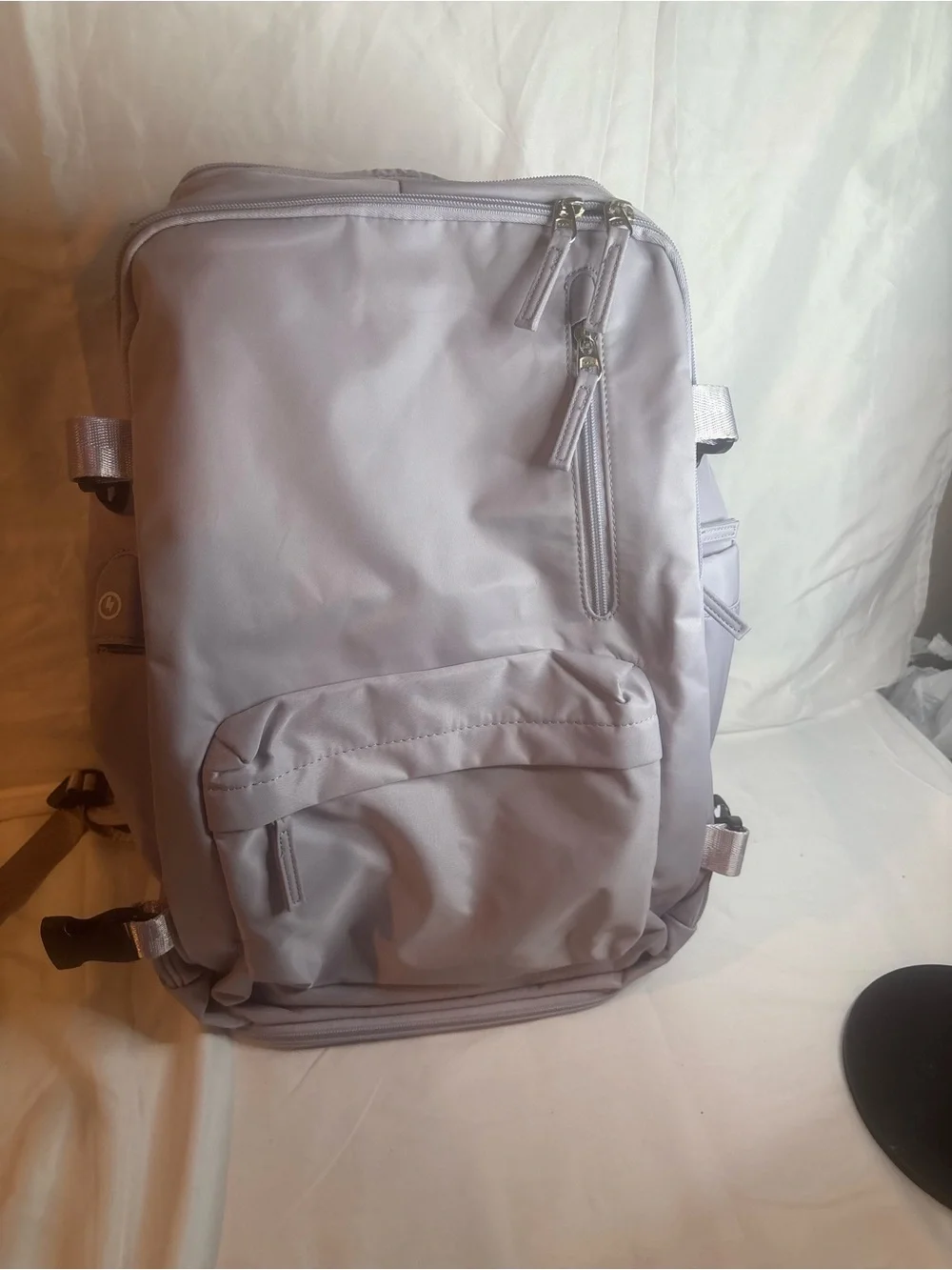 Men's Travel Shoulder Bag in Light Gray - Unbranded